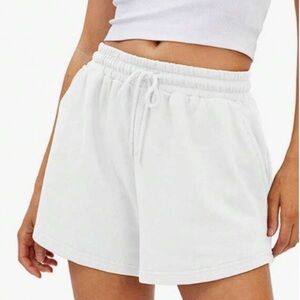 White Drawstring Shorts